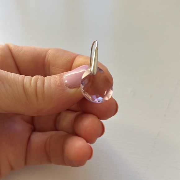 SWAROVSKI pink pendant earrings - Picture 2 of 9